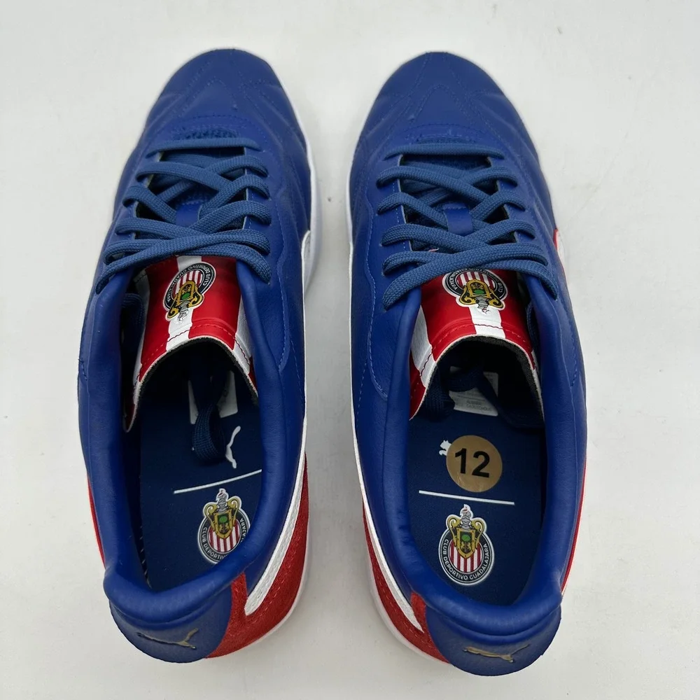 Puma 405007-01 Mens Size 12 Blue Chivas de Guadalajara Soccer Sneakers Gum Sole